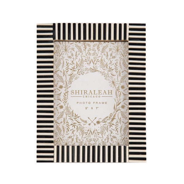 Paris Striped 5" X 7" Gallery Frame, Black