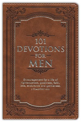 101 Devotions for Men Tawny Brown
