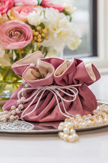 Jewelry Blossom Pouch - Velvet Rose