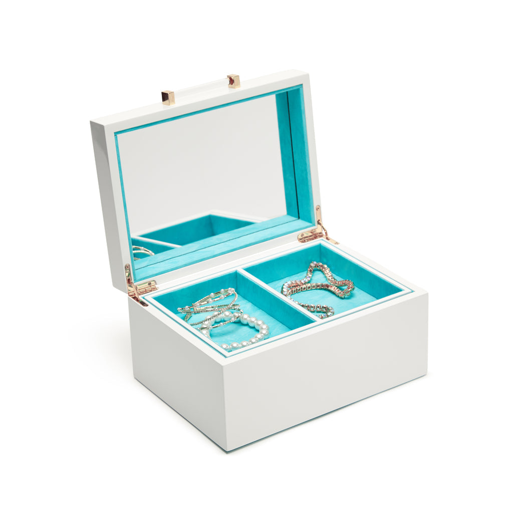 Kendall Small Jewelry Box - White