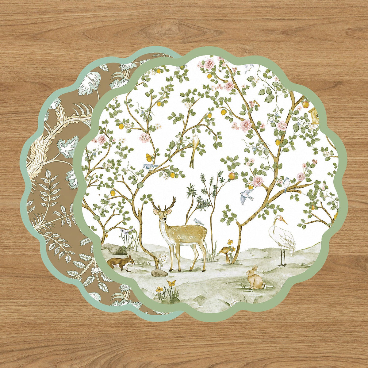 VIDA Forrest Animals & Branches Reversible Placemats