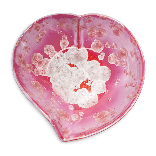 Crystalline Twist Heart Bowl Rose - S