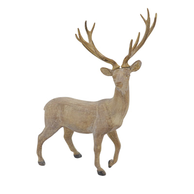 Resin Standing Deer - Natural 14"