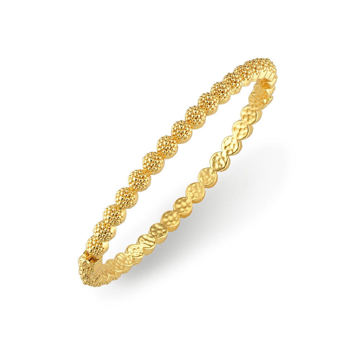 Berry Eternity Petite Hinged Bangle, S/M - Gol