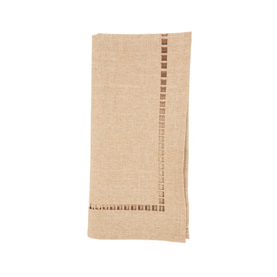 Laser-Cut Hemstitch Napkin - Natural 20"