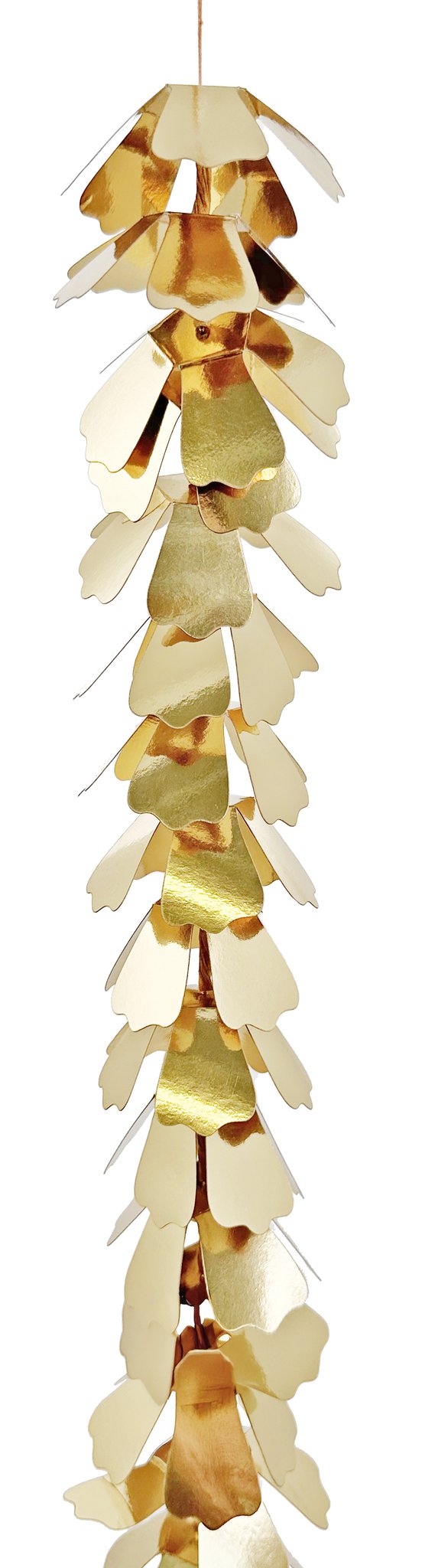 Paper Flower Garland Gold - 68"