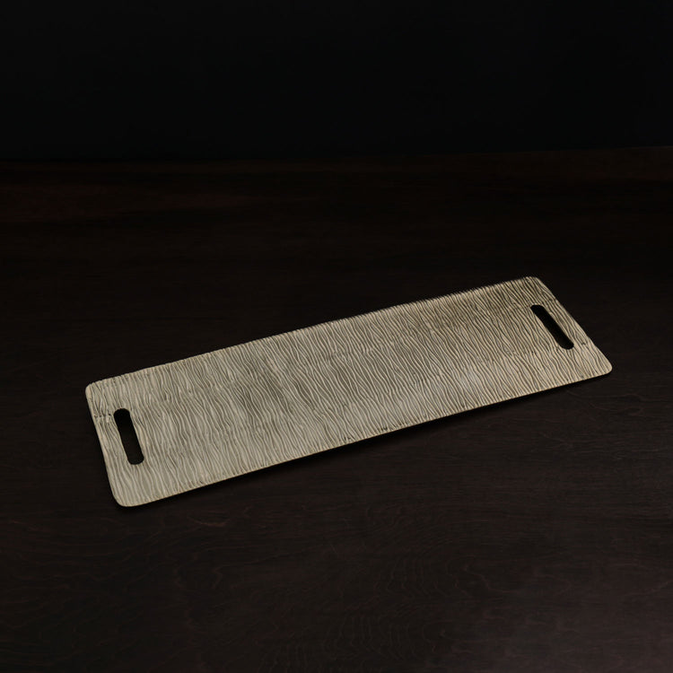 SIERRA MODERN Ripples Large Charcuterie Tray with Handles (Gold)