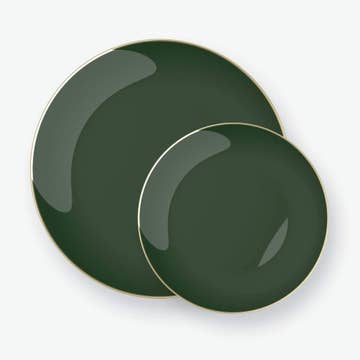 Emerald • 10.25" Round Plastic Plates | 10 Pack