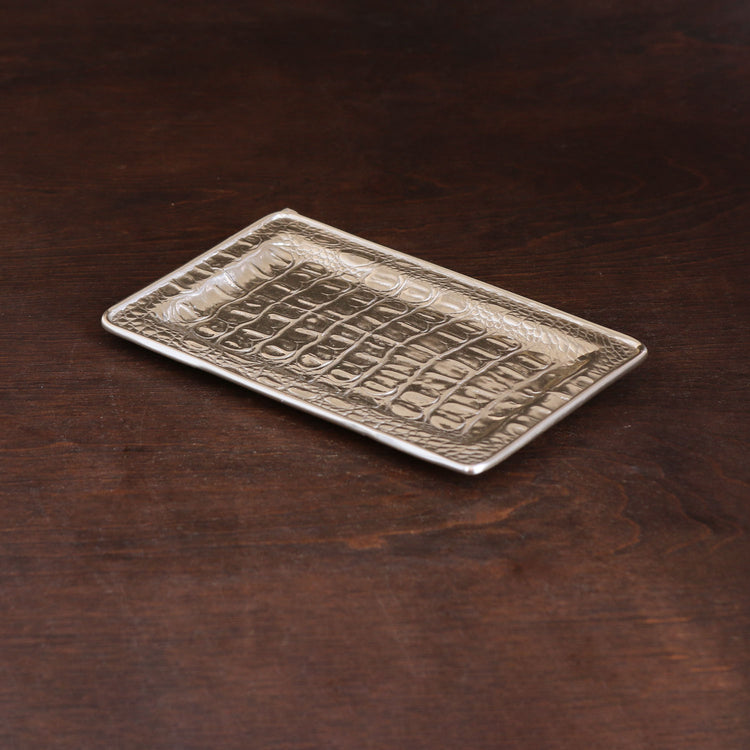 SIERRA MODERN Croc Luxe Bath Small Tray (Gold)