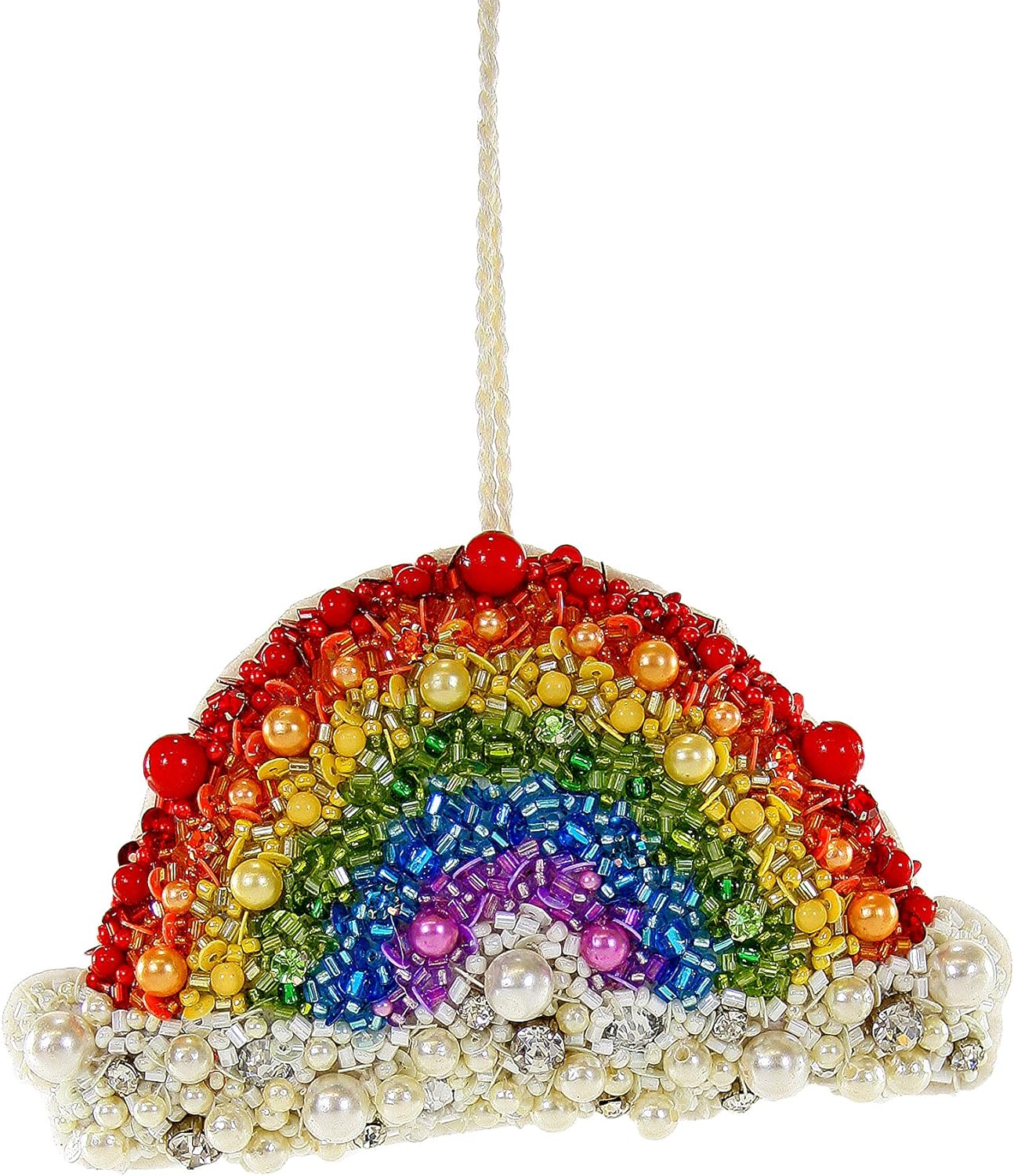 BEADED RAINBOW ORNAMENT