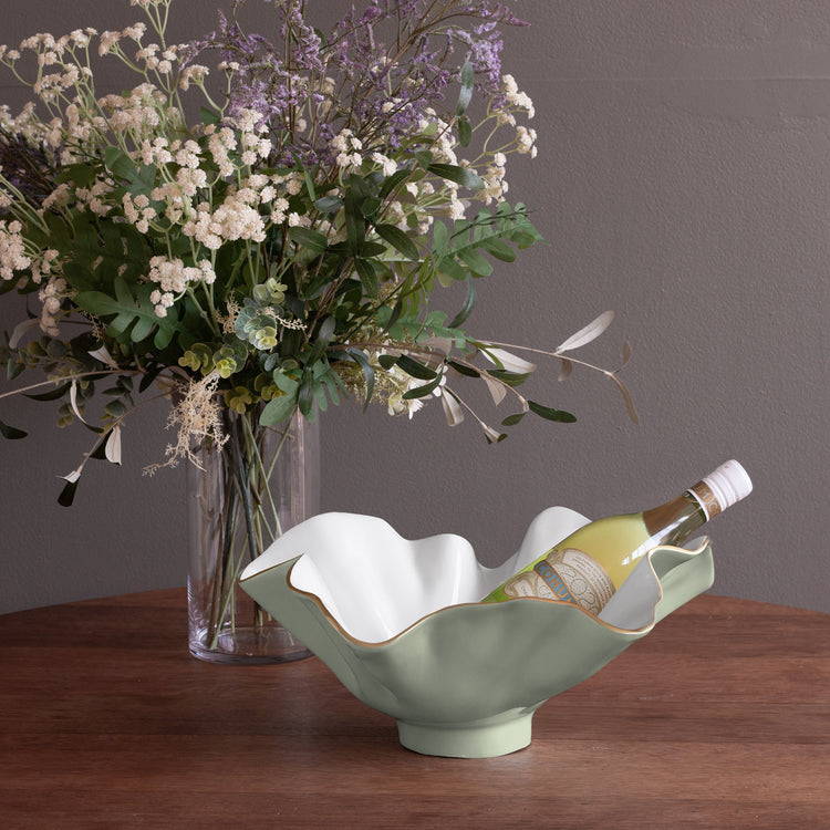 ENCANTO Bloom Wine Bucket (Pistachio and White)