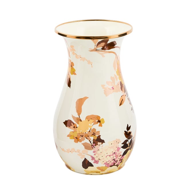 Wild Rose Brown Tall Vase