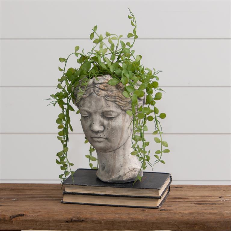 Cement Garden Head Planter