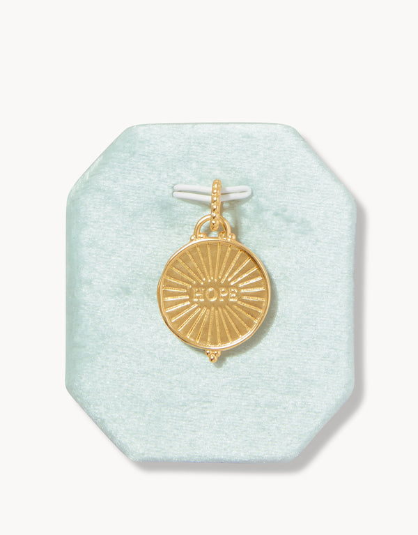 Hope Charm Butterfly/White Opal