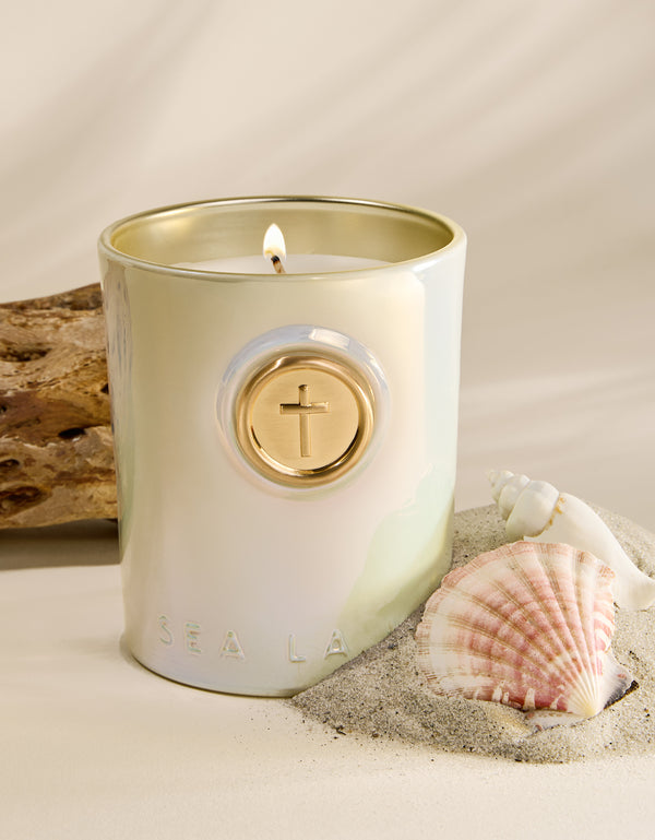 Sea La Vie Have Faith Cross Candle