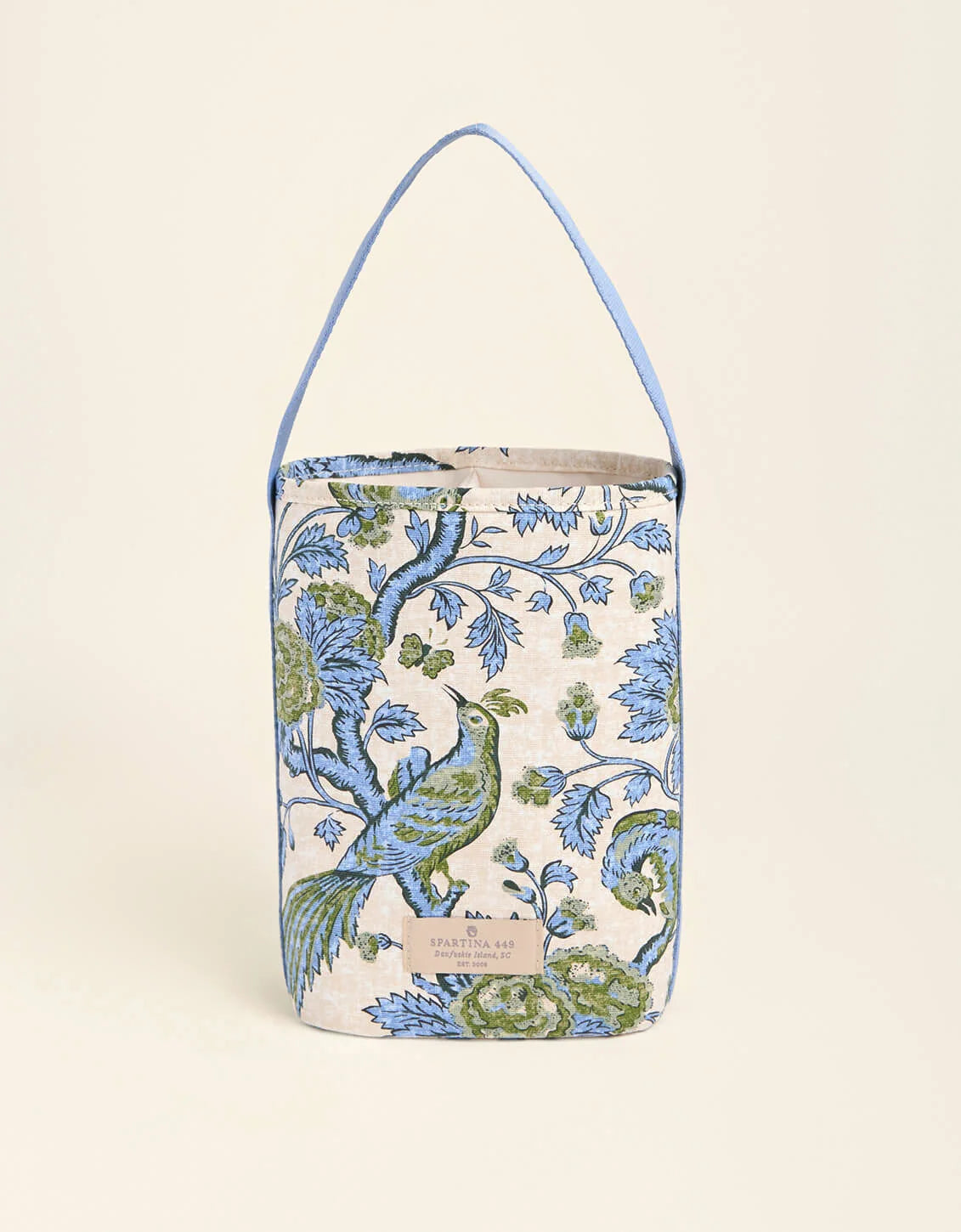 Double Wine Caddy Japonica Bird Green