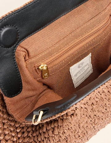 Flynn Clutch Black Brown