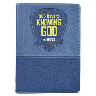 Kid Book 365 Days to Knowing God for Guys  Faux Leather