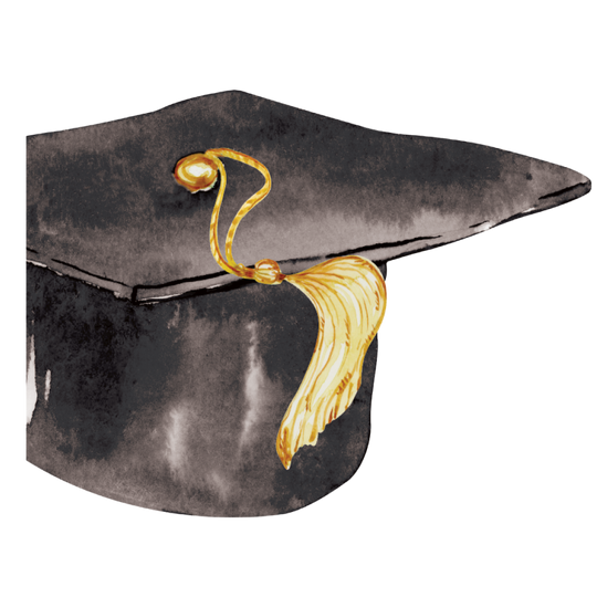 Grad Hat Lunch Napkin Graduation/16pkg