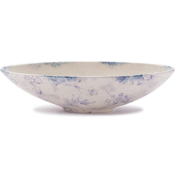 Guilietta blue round serving bowl