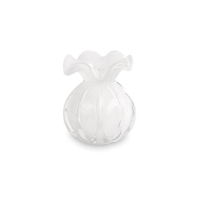 Vento Small Round Bud Vase (White)