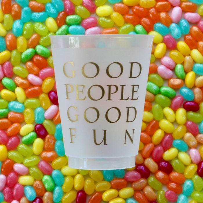 GOOD PEOPLE GOOD FUN CUP SET