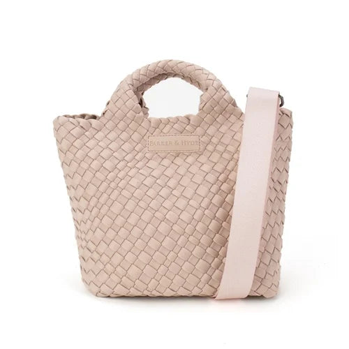 Mini Woven Tote - Petal