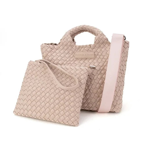 Mini Woven Tote - Petal