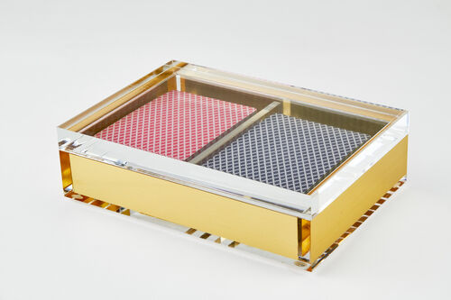 Lucite Card Set - Gold