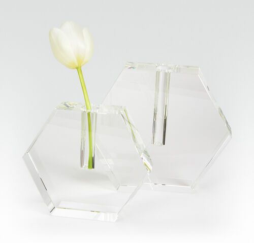Copy of Hex. Flat Bud Vase - S