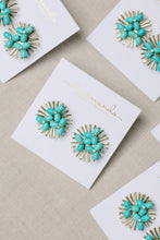 Turquoise Sunburst Studs