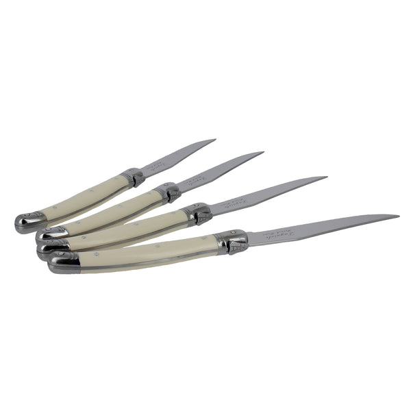 Laguiola French Home Steak Knives (Faux Ivory) - set of 4
