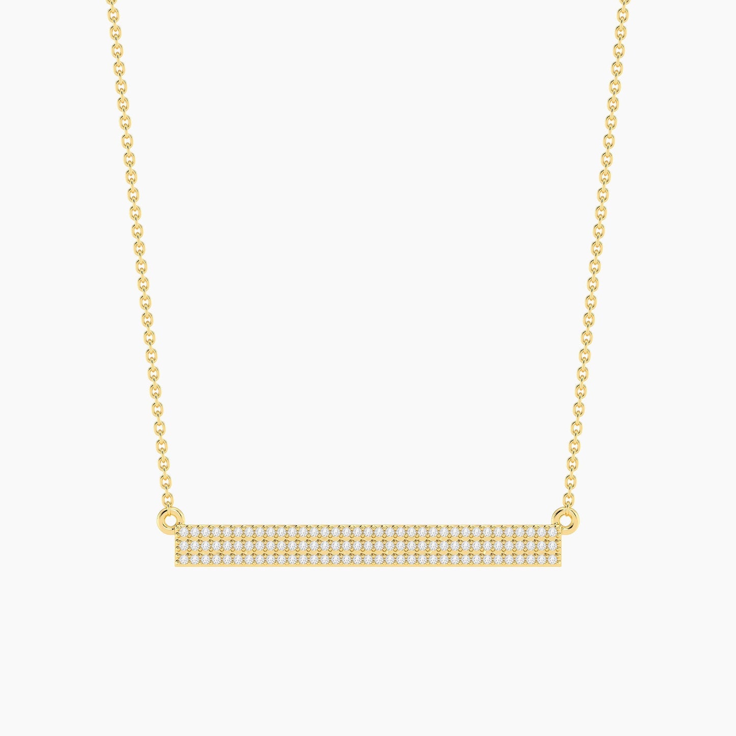 Gold Tell Me Straight Pendant Necklace