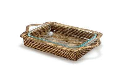 RECT TRAY + PYREX 2QT BAKER