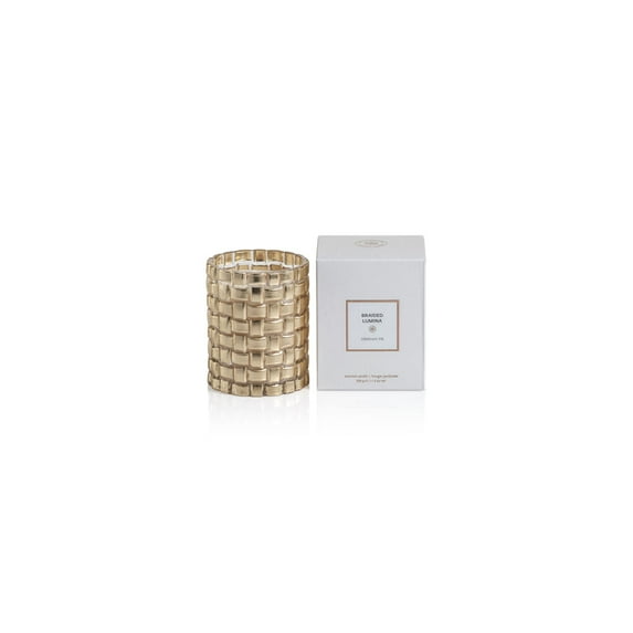Braided Lumina Scented Candle - Wood Wick