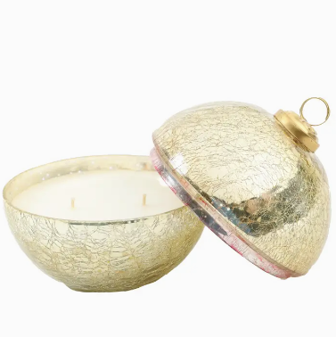 Noble Fir Gold Glass Ornament