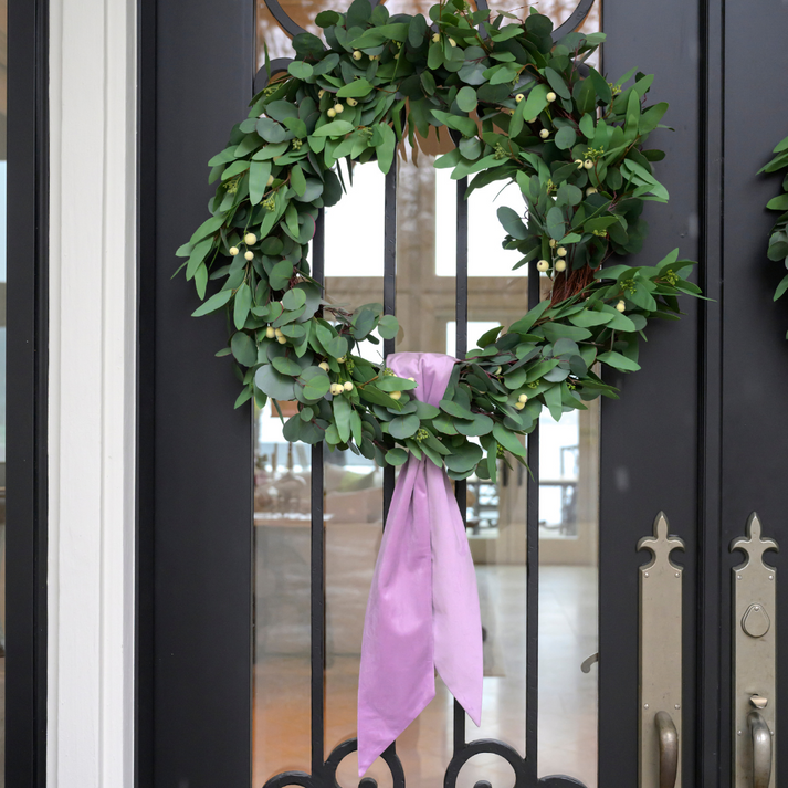 Velvet Sash- Dusty Pink