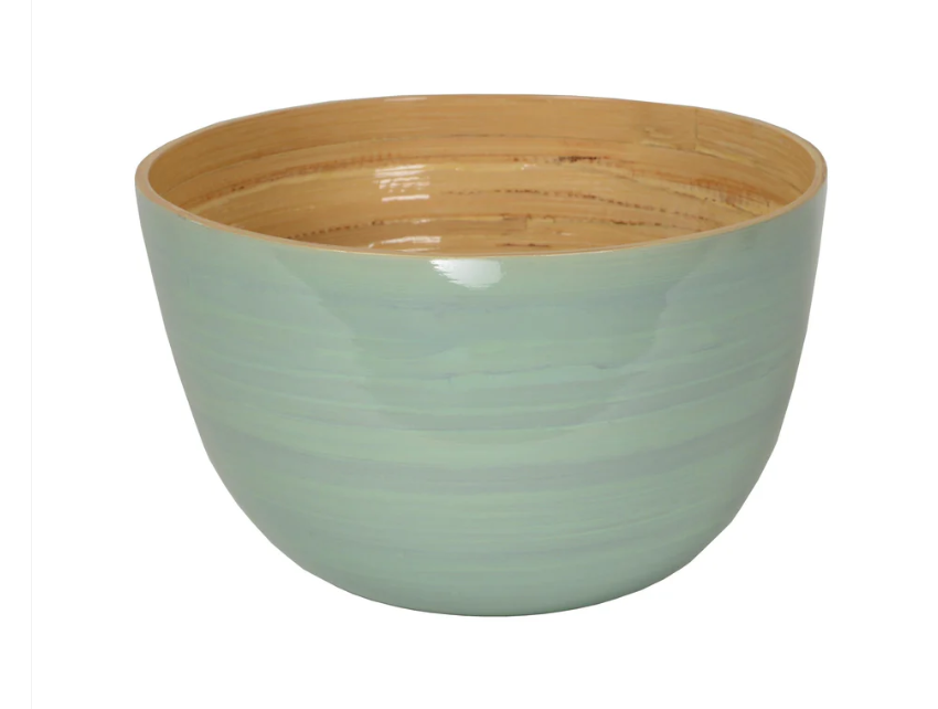 Bamboo Mixing Bowl - Ice Blue