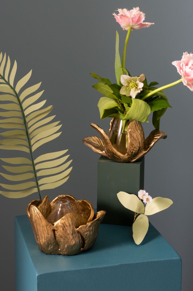 Budding Flower Sculpture 8.5"x4"x4.75"
