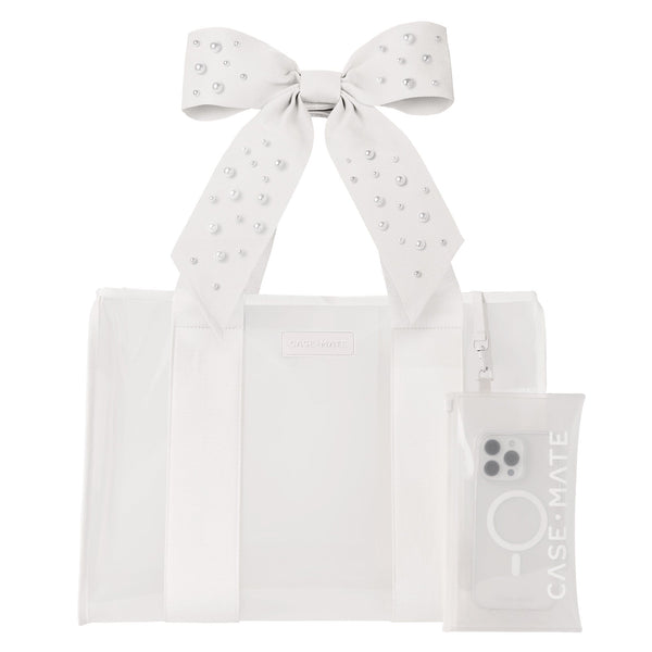 Jelly Bow Tote - Ivory Pearl Bow