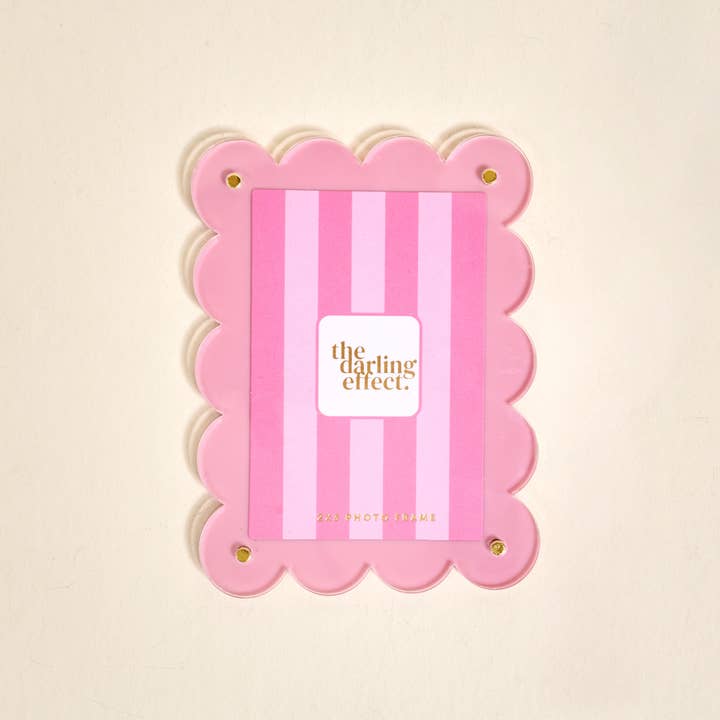 Mini Acrylic Picture Frame Magnet- Blush