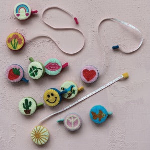 2"Rd Glass Beaded Polyester Tape Measurer