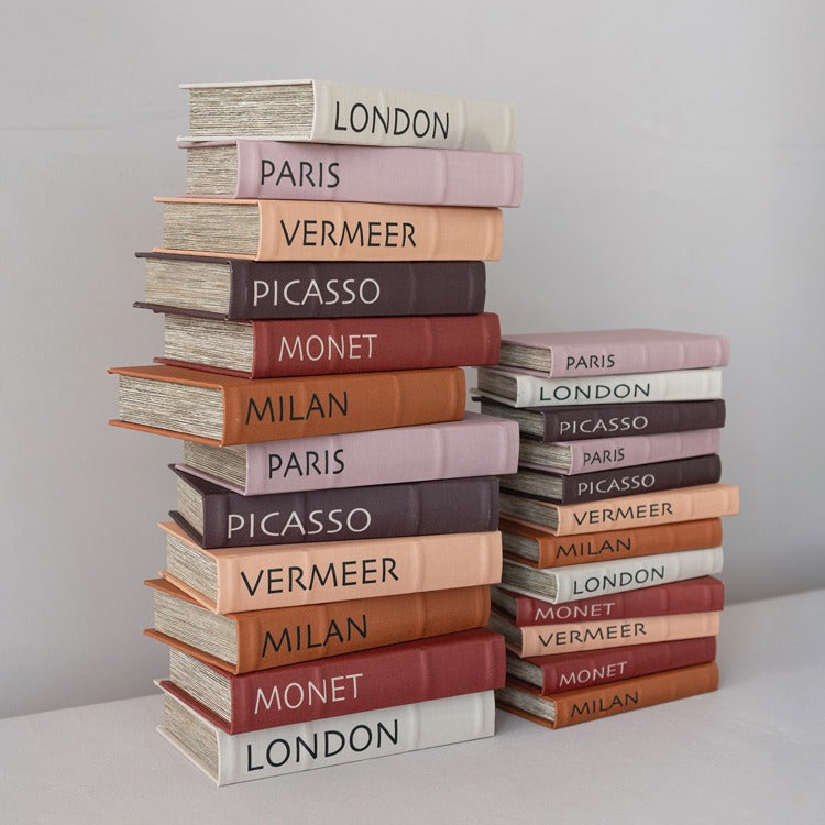 Linen Book Storage Box - Sm