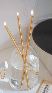 "Forever Blonde" Metal Candlesticks and Refil