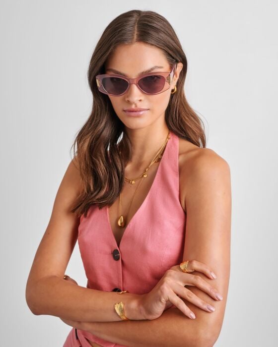 Rimini Cat-Eye Sunglasses - Pink