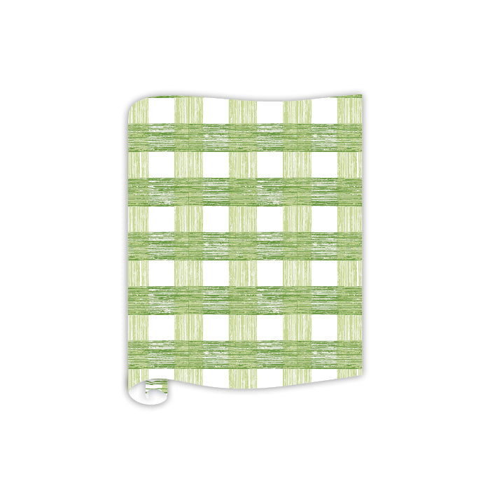 Madcap Cottage Green Gin Lane Plaid Table Runner