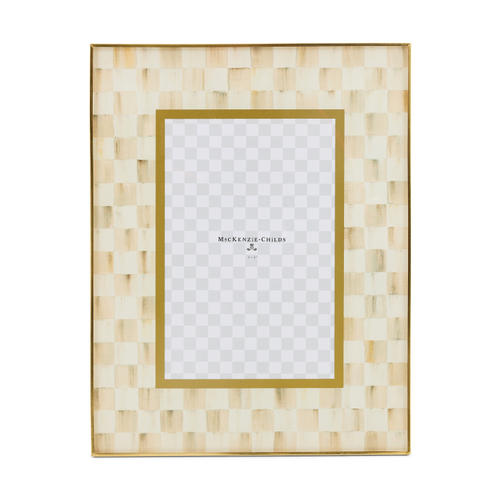 Mocha Check 4" x 6" Glass Frame