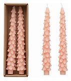 S/2 10"H Unscented Tree Shaped - Pink
