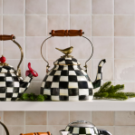 Courtly Check 3 Qt Tea Kettle with Bird