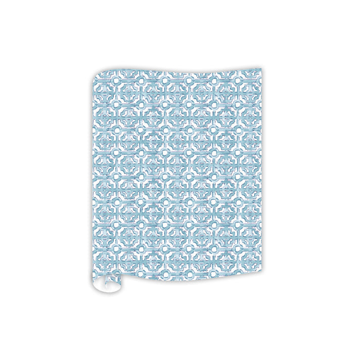 Blue Chippendale Table Runner